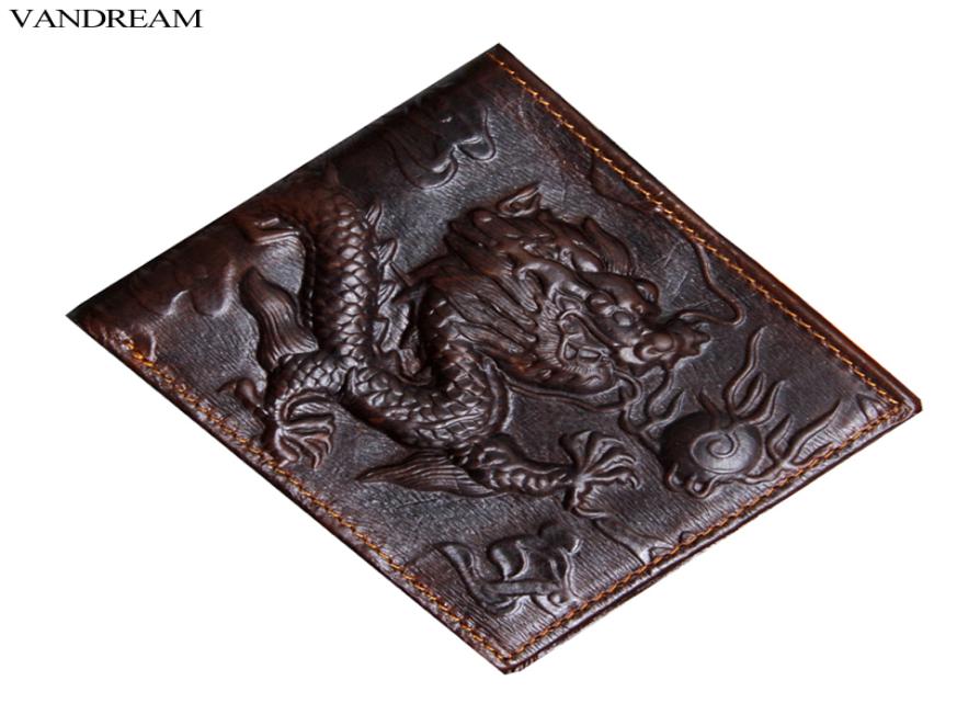 

Whole VANDREAM Men Wallets 100 Leather China Dragon 3D Male Clutch Purse Money Pocket Portfolio Coin Purse Carteira1638159, Blue