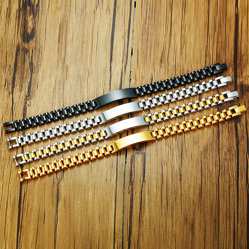 

Vintage Mens Bracelet Stainless Steel Watch Belt Shaped Link Chain Braid Bracelets Punk Jewelry for Men Boyfriend Width 10mm/12mm/15mm yw96BR-409