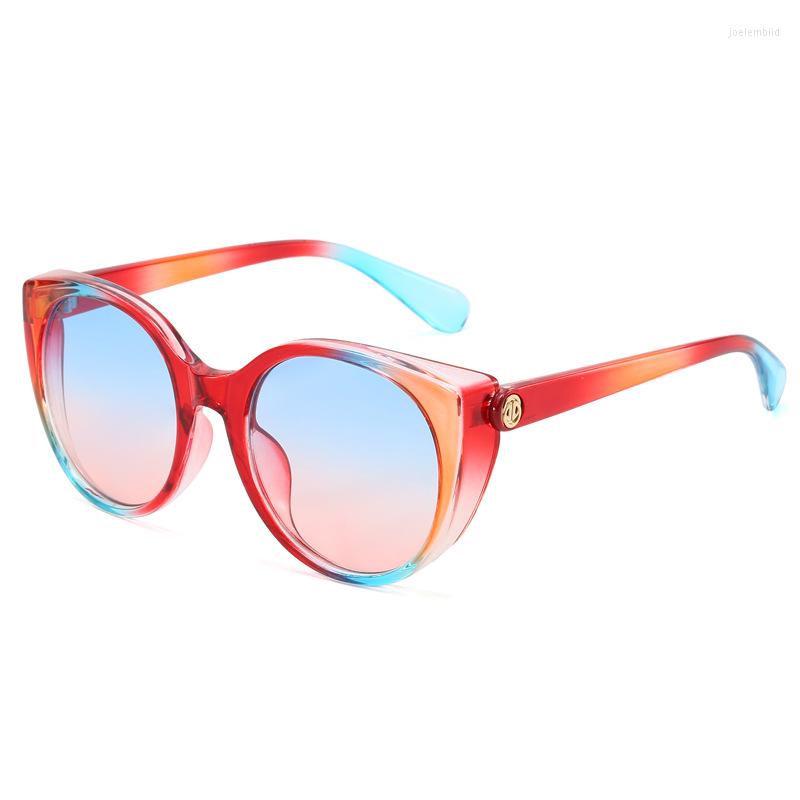 

Sunglasses Arrival Rainbow Color Fashion Y2k Party Decoration Sun Glasses Round Uv400 Women Men