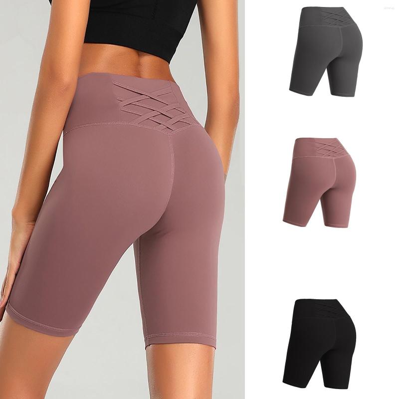 

Active Pants Seamless Sports Shorts For Women Push Up High Waist Yoga Short Cycling Running Fitness Workout Slim Gym Leggings, Grey