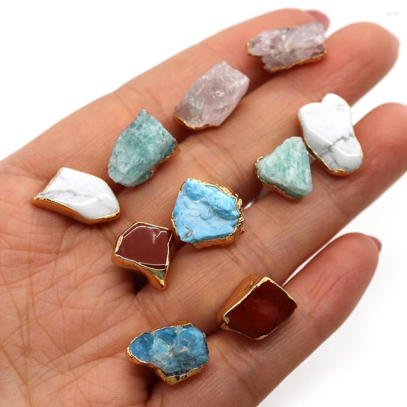 

Stud Earrings Exquisite Irregular Natural Stone Ladies Turquoise Crystal Stainless Steel Agate For DIY Jewelry Gifts