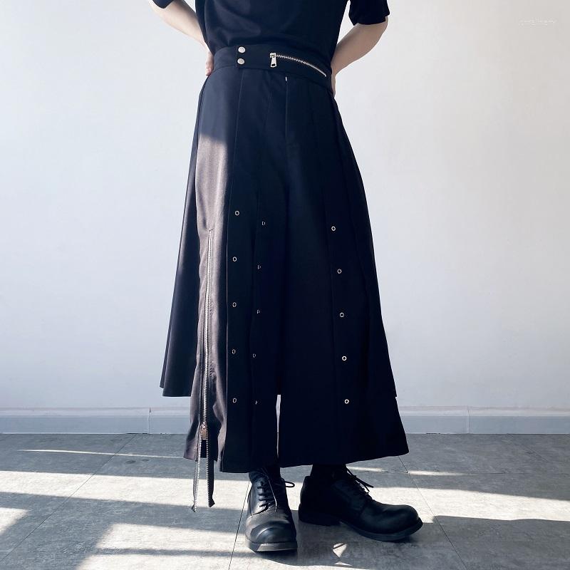 

Men's Pants 2023And Dark Men Streetwear Fashion Harajuku Women Japan Black Loose Casual Kimono Skirts Male Harem Trousers Unisex, 5064 black