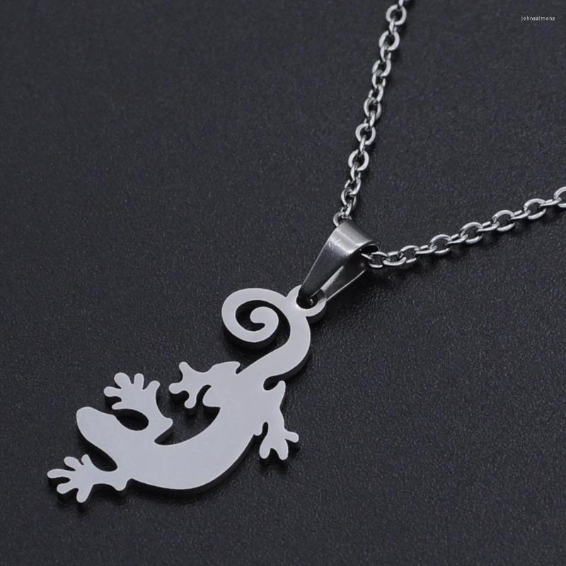 

Pendant Necklaces Lizard Cabrite Stainless Steel Necklace Jewelry Accessories Valentine's Party Gifts For Women Wholesale Gift