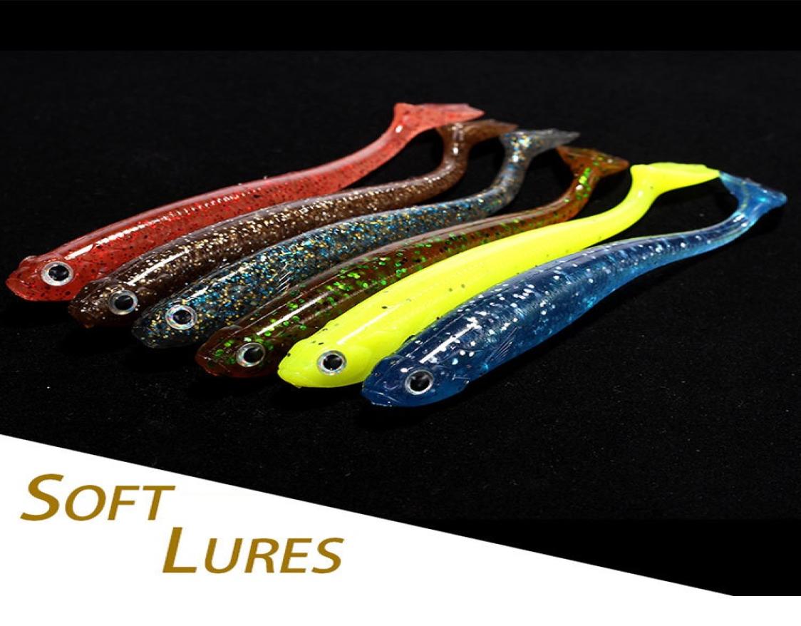 

6pcslot Fishing Soft Swim bait 73g 110mm lifelike Worm bass Artificial Jerkbait baits Jig fishing lures for Alabama rig9677411