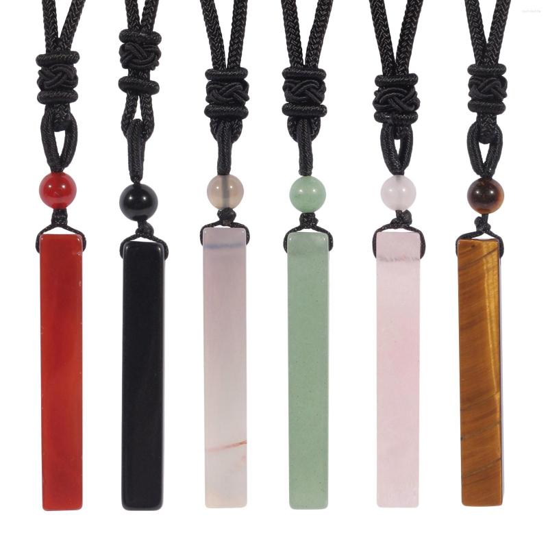 

Pendant Necklaces Stone Necklace Square Column Delicate Fashion Ornament For Thanksgiving Anniversary Valentine's Daily Wear