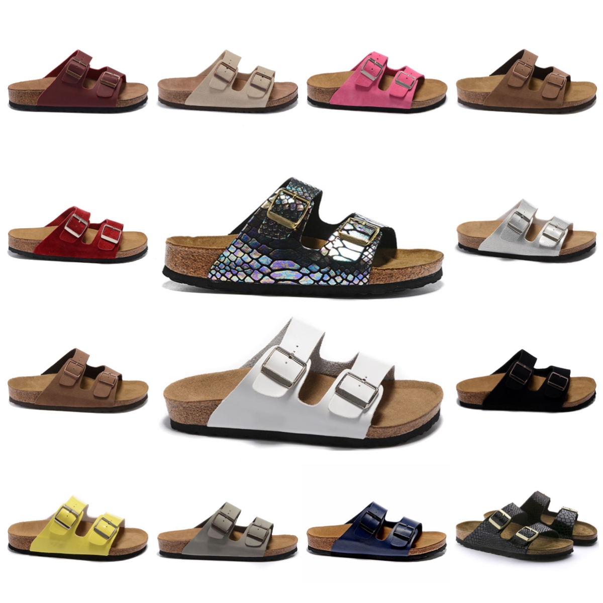 

Designer Sandals Bikens arizona Mens Women Brown Birko outdoors mens Clogs Flip Flop Slippers buckle strap flat Casual slides for men with logo, Yellow