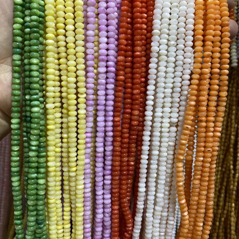 

Beads 3.5X5mm Natural Shell Dyed Pearl Spacer Loose DIY Jewelry Bracelets Necklace