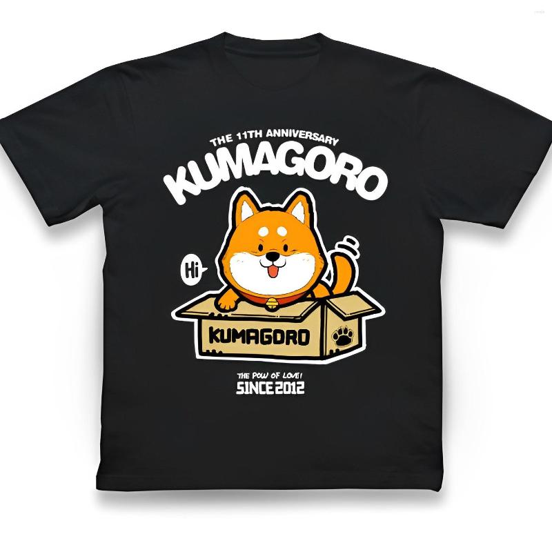 

Men's T Shirts Limited Edition KUMAGORO Men's Shiba Inu T-shirt Casual Custom Shirt Cute Dogie Cotton Tops O-neck Long Sleeve Tshirt, Gray-b