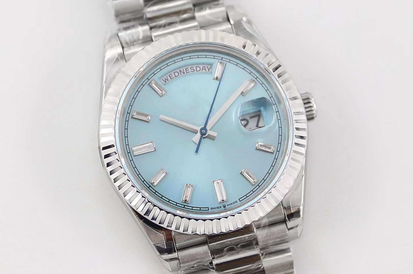 

With Original Box Luxury Mens watch DateJust Diamond mechanical 41MM AAA watches 904L Stainless steel bezel Wristwatches, Yellow