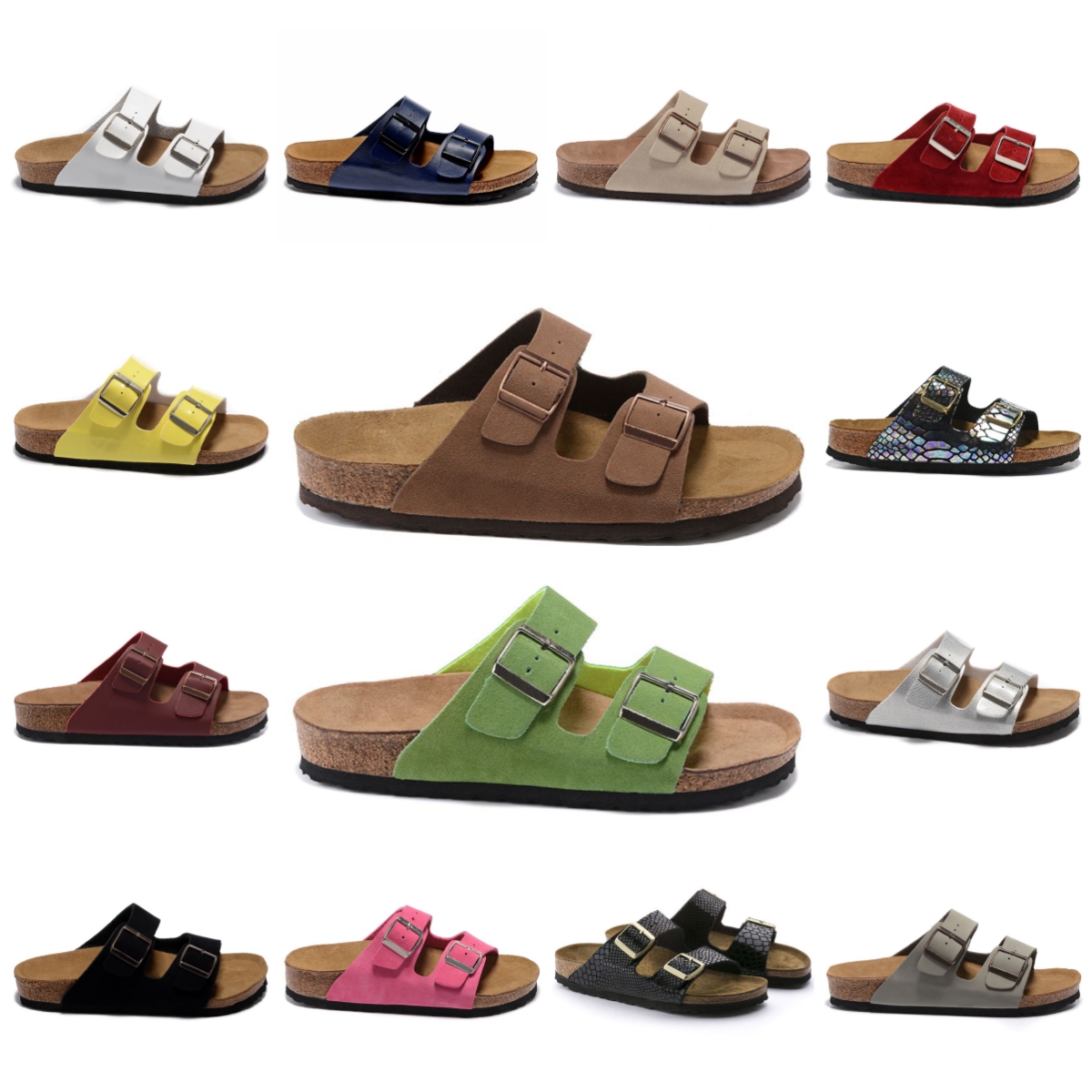 

2023 Designer Sandals Bikens arizona Mens Women Brown Birko outdoors mens Clogs Flip Flop Slippers buckle strap flat Casual slides for men 36-45, Purple