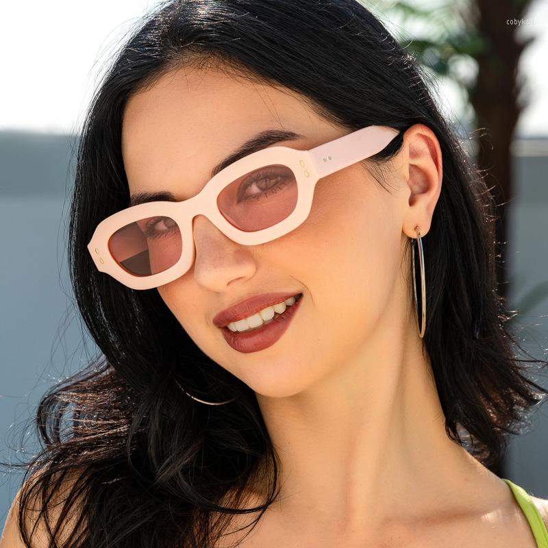 

Sunglasses Retro Small Polygon Square Women Fashion Jelly Color Eyewear Shades UV400 Brand Designer Men Trending Sun Glasses