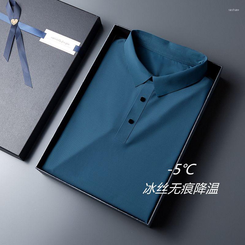 

Men's Polos 2023 Summer Men's Classic Fashion Short Sleeve Polo Anti-wrinkle Shirt Casual Lapel Top Large Size 4XL, Green