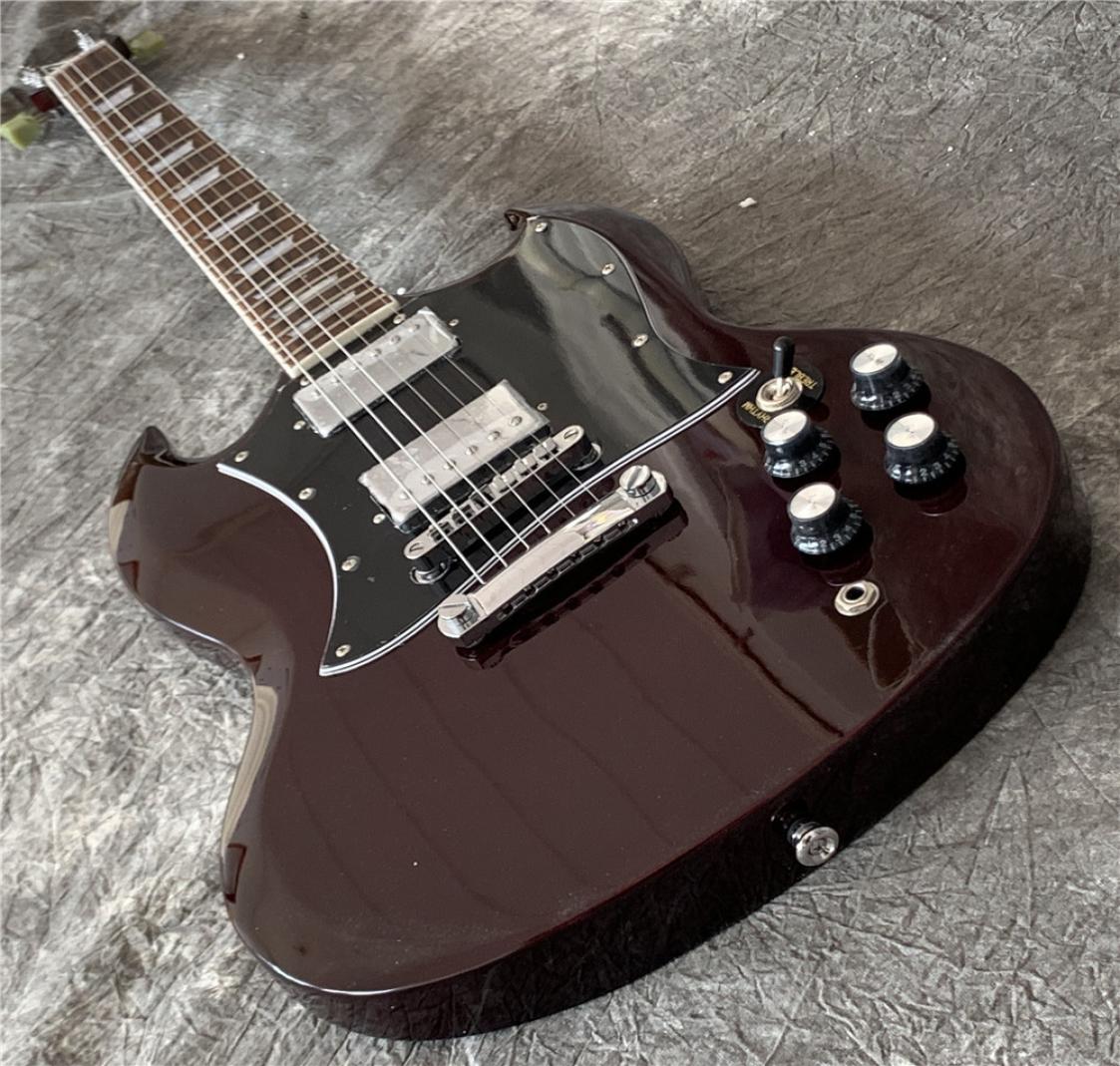 

New arrival SG Angus Young Guitar ACDC Inlaids Cherry Red Dark rosewood Fretboard China Guitars Musical Instrument1083095