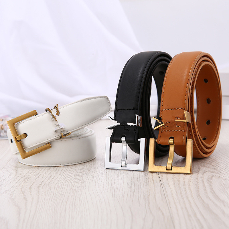 

Designer Belts Belt for Women Genuine Leather 3cm Width High Quality Men Designer Belts S Buckle Cnosme Womens Waistband Cintura Ceintures 6color 90-115cm, As pic
