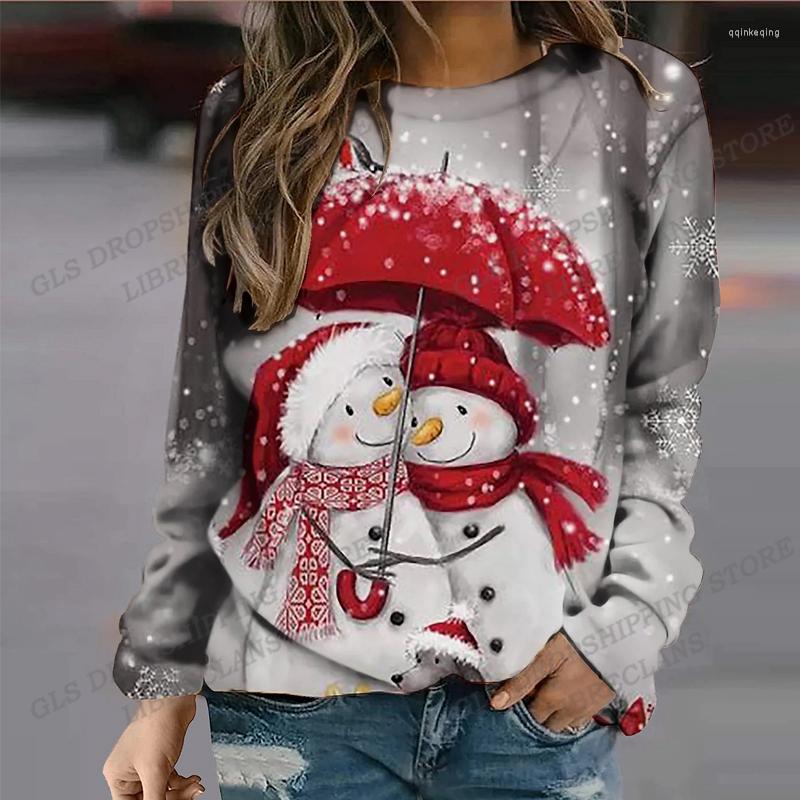 

Women's Hoodies Funny Snowman Print Women Fashion Christmas Hoodie Snowflake Sweatshirts Long Sleeve Sweats Pullovers Coat, Rhf5k221011m