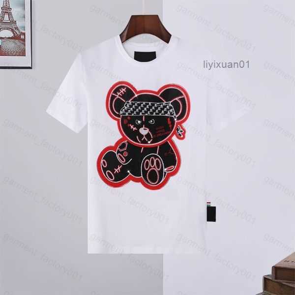 

Phillip Plain Men Designer Pp Skull Diamond Shirt Short Sleeve Dollar Brown Bear Brand Tee O-neck High Quality Skulls Tshirt Tees Tops 1 9 CD3H