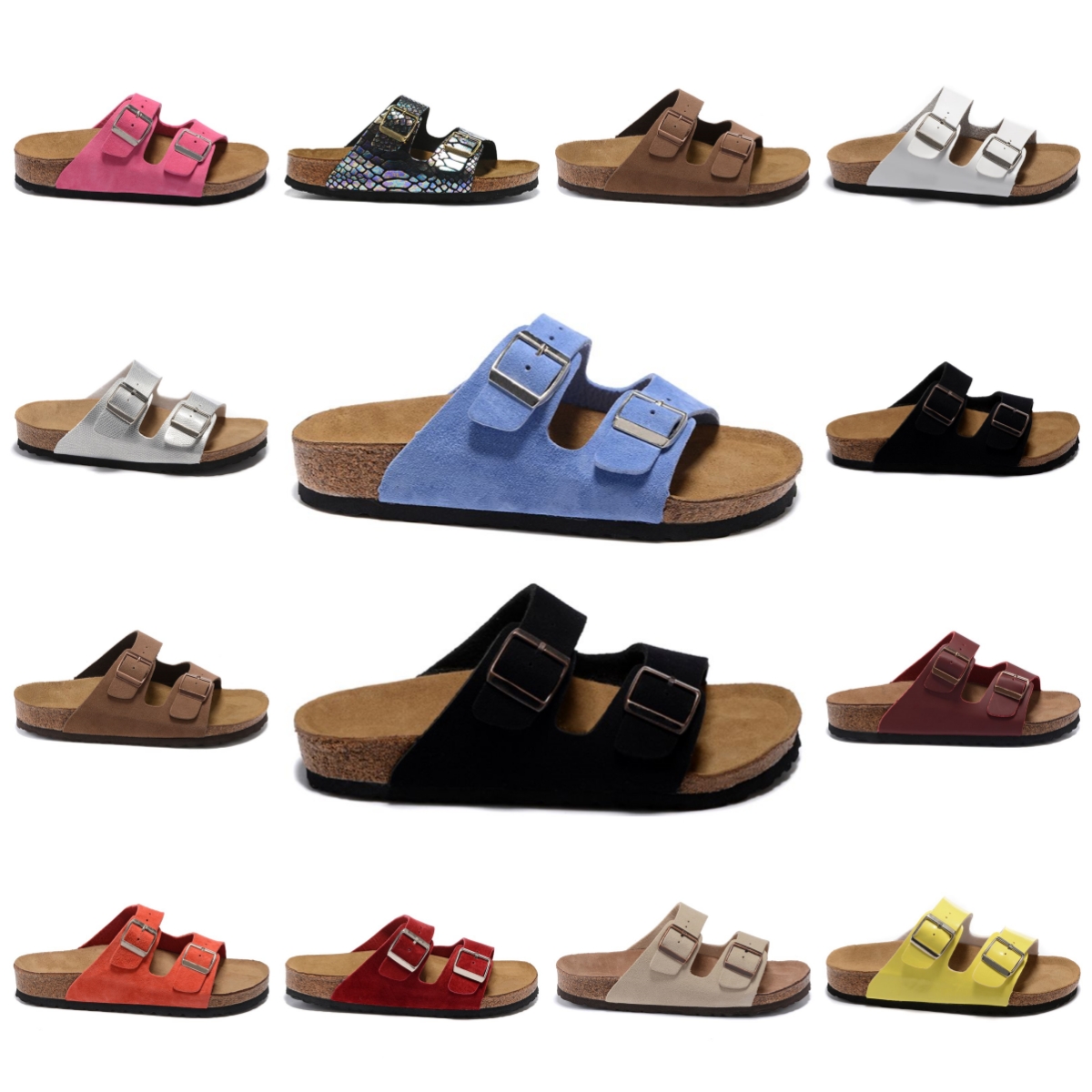 

Designer Sandals Bikens Arizona Mens Women Brown Birko-Flor Sliders Boston sliders outdoors summer mens Clogs Pantoufle Flip Flop Slippers 36-45, Light gray