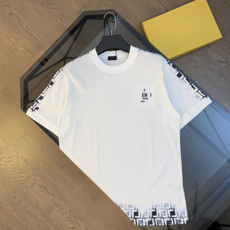 

Luxury Brand Men's Tees & Polos Designer t shirt Pure Cotton Round Neck Pullover Tee Embroidered Letter Sweatshirt Men Women Gradient Short Sleeve Top, Black