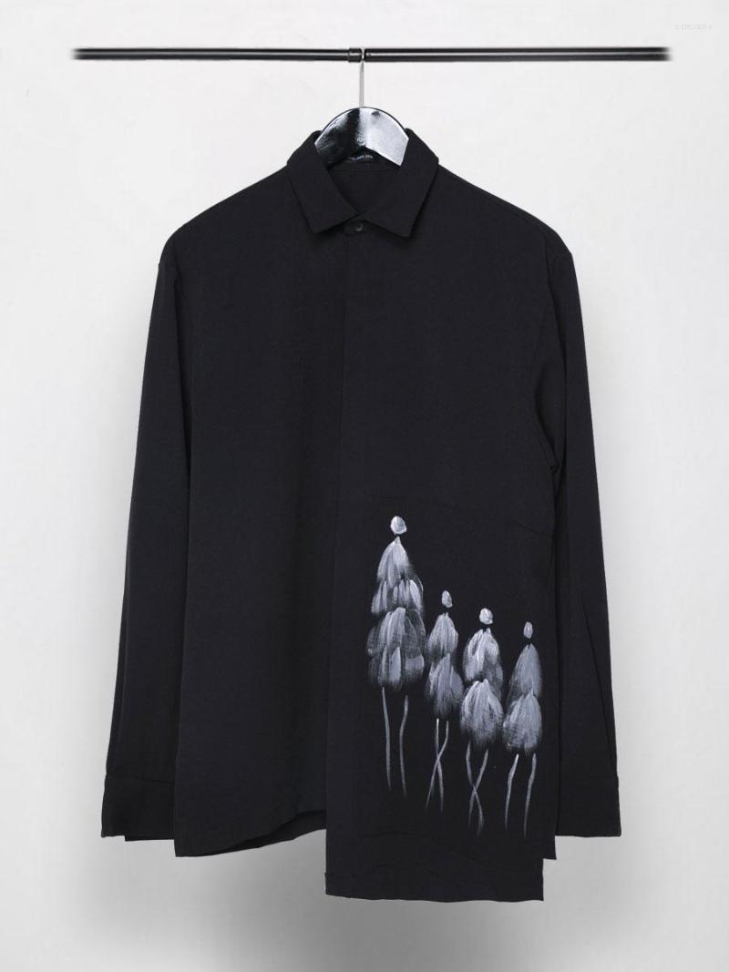 

Men's Casual Shirts DC5633 Fashion Men's 2023 Runway Luxury European Design Party Style Clothing, Picture shown