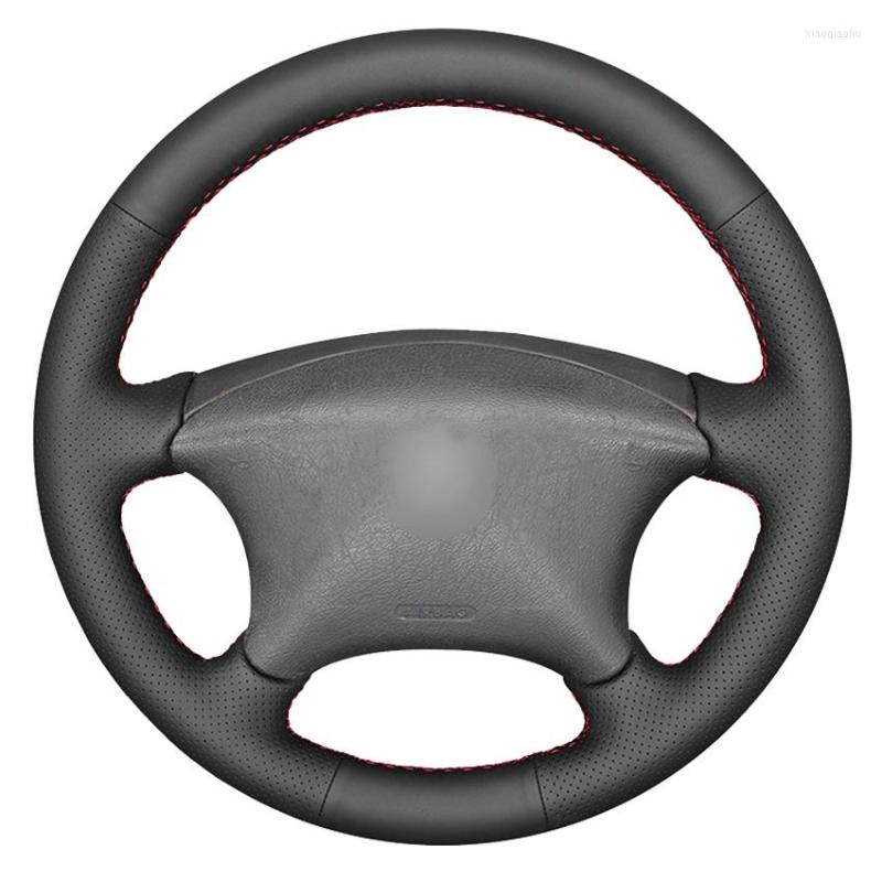 

Steering Wheel Covers Black Genuine Leather Car Cover For Xsara Picasso 2001-2010 Berlingo2003-2008 C52001-2006 Partner