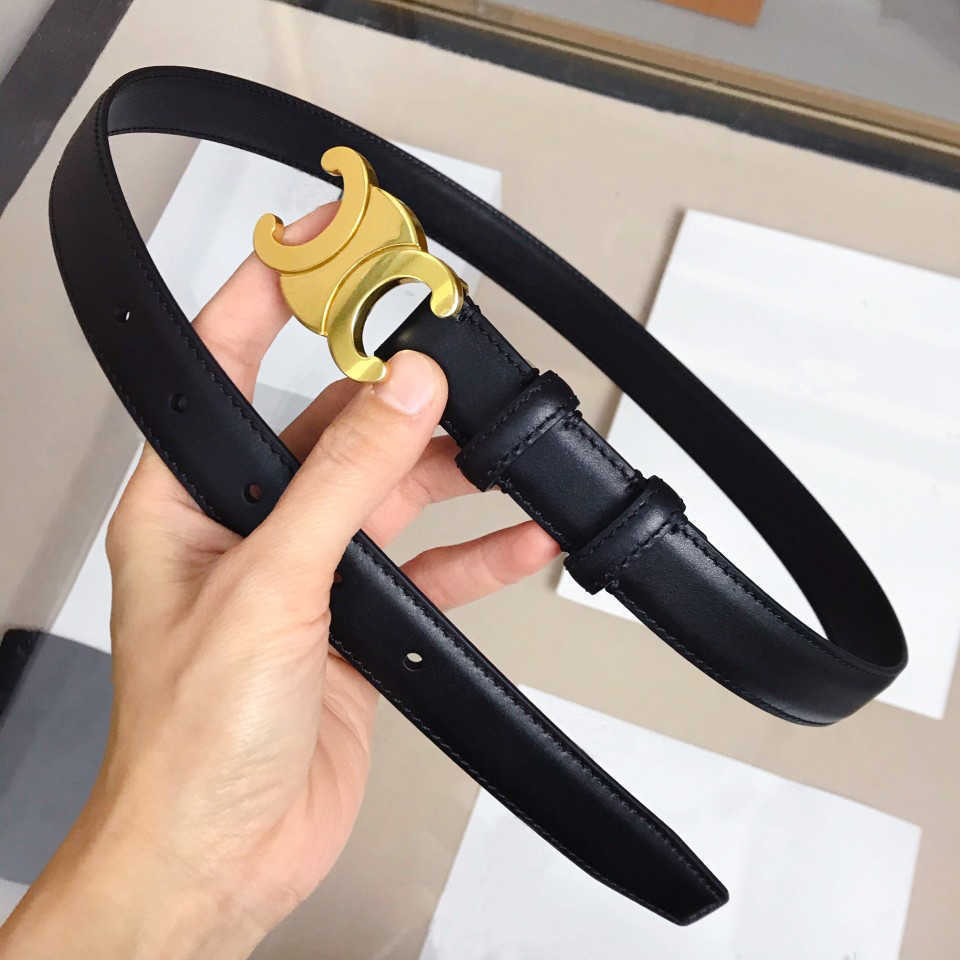 

Luxury Shiny Gold Designer Belt Black/Tan Genuine Leather Belts Shiny Gold Buckle Belt Rushed Cinturon Mujer Triomphe Belt Thin Belts For Dresses Jeans AAA1.1, Width:2.5cm
