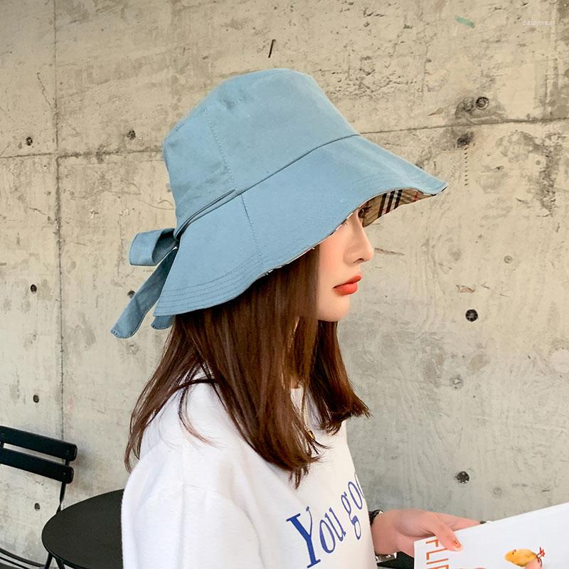 

Berets Spring Women's Bucket Hat Unisex Bob Caps Hip Hop Gorros Men's Panama Summer Beach Sun Fishing Boonie Fashion Solid Cap, Black