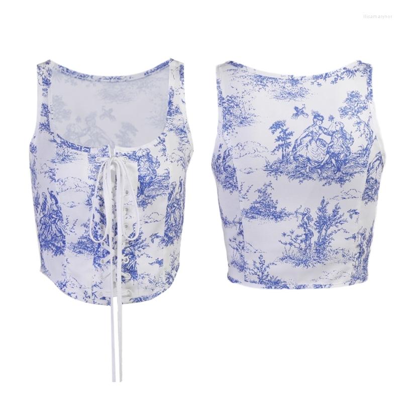 

Belts Fashion Lace-Up Tied Waspie Tanks Women Corset Top Teenager Girl Shaping