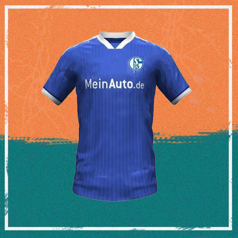 

23/24 Schalke 04 Home Blue Soccer Jersey 2023 Ozan Mascarell Uth Shirt Serdar Kutucu Harit Football uniform
