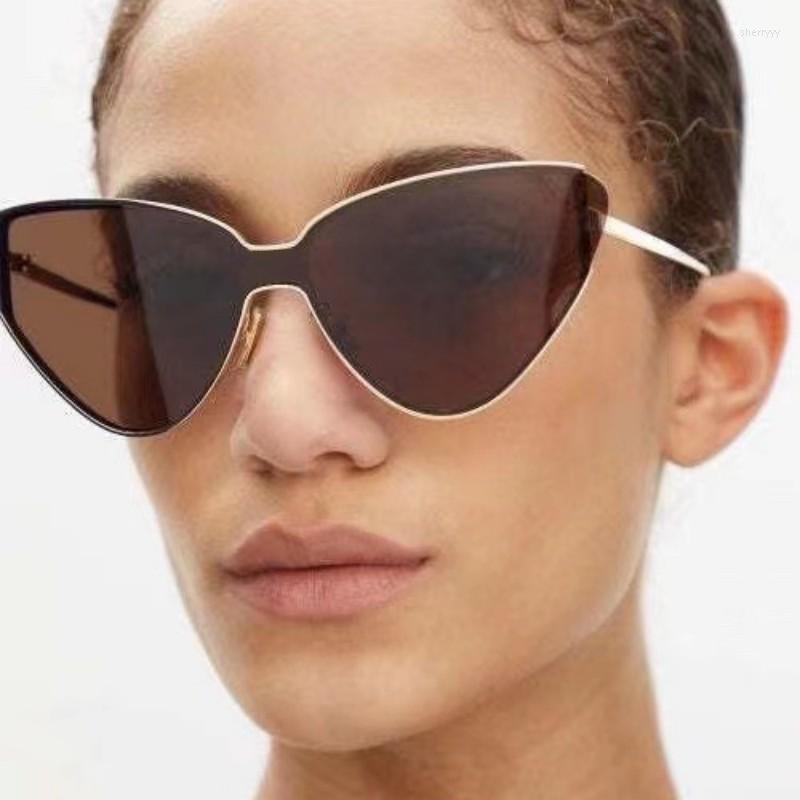 

Sunglasses 2023 Vintage Brand Women Cateye Lens Metal Frame 0191S Retro Men Punk Street Style Sun Glasses Fashion Uv400 Eyewear