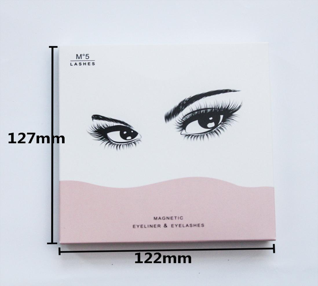 

Magnetic Mink Eyelashes Magic make up Kits 5 Pairs with Tweezer Eyeliner Reusable False lashes 5D Natural Long Easy Wear No glue1017307