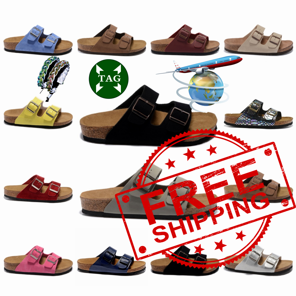 

Bikens Renks Arizona Designer Sandals Mens Women Brown Birko-Flor Sliders Boston Soft Mules Clogs chypre Pantoufle Flip Flop Slippers Shoes EUR 36-45, Teal