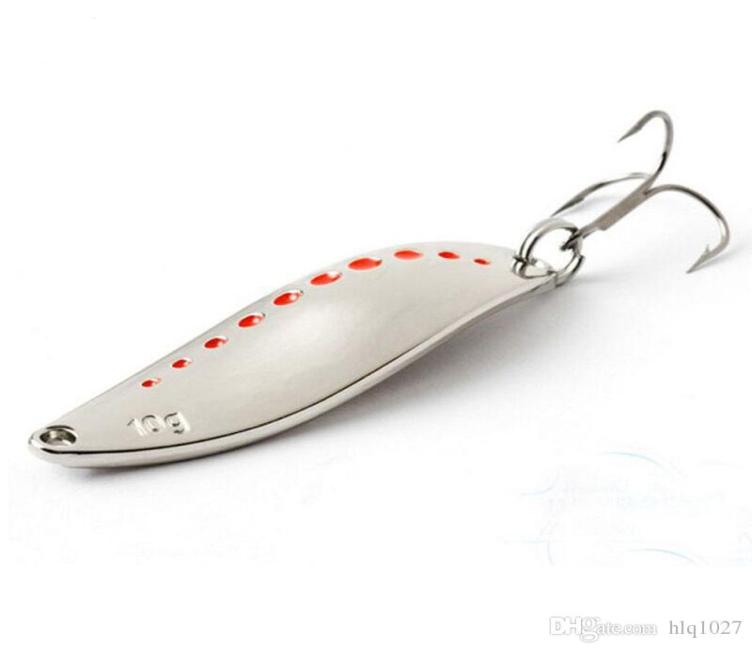 

Metal Spinner Spoon Fishing Lure Hard Baits Sequins Noise Paillette With Treble Hook Tackle 101520g 5346092