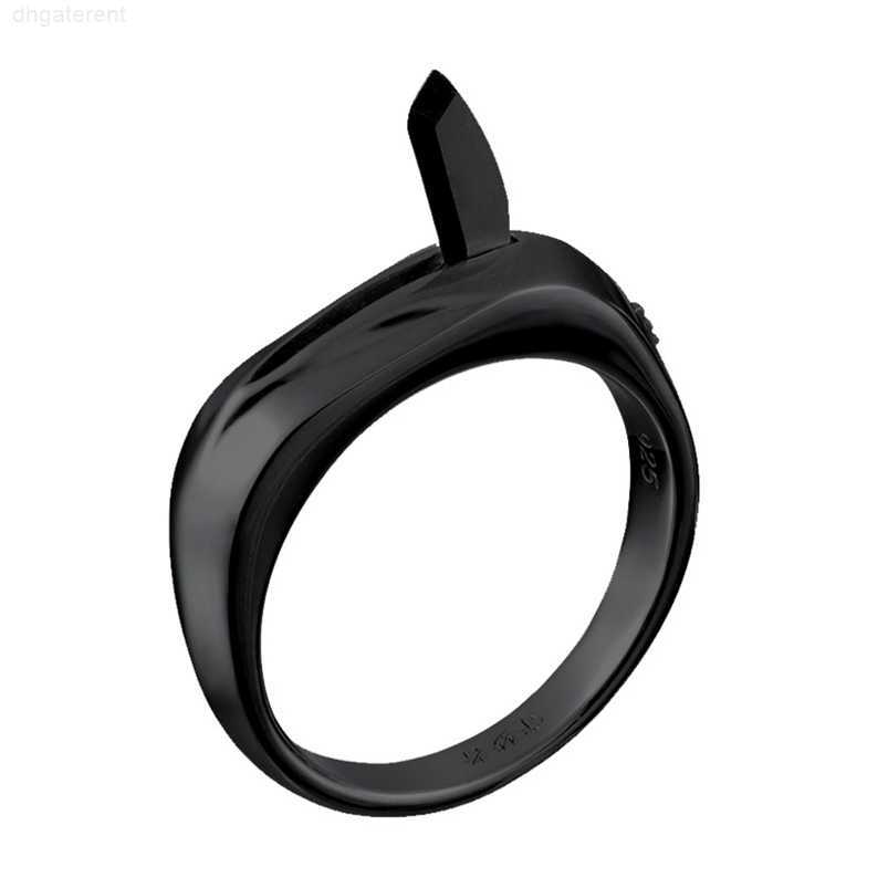

Band Rings Steel Self-defense Ring Invisible Multifunctional Knife for Female Emergency Anti-wolf Weapon Gift for Women /men