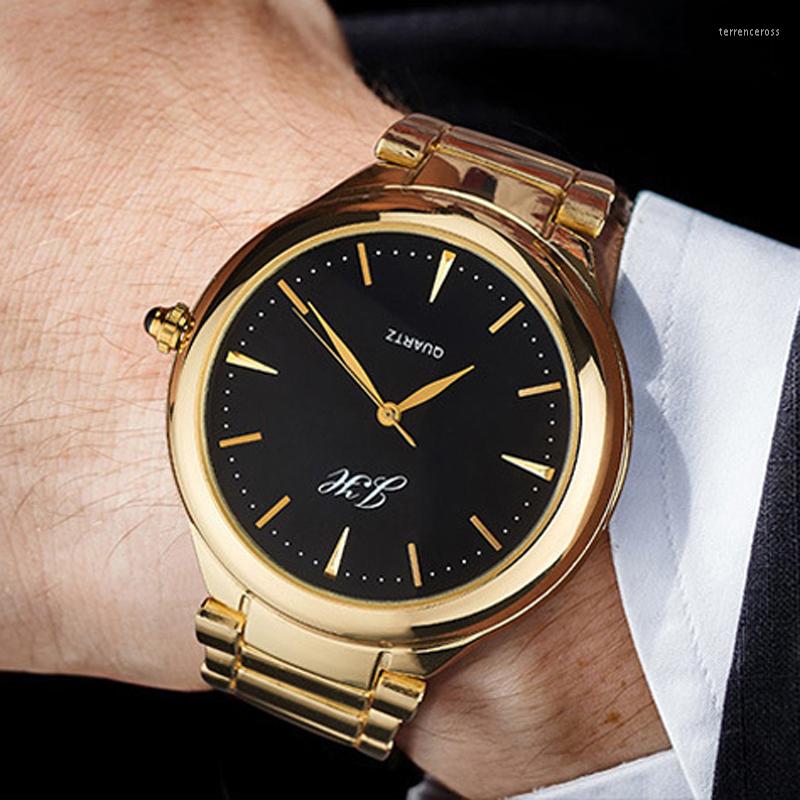 

Wristwatches Reloj Hombre Men Gold Watches Stainless Steel Quartz Flameless USB Charging Lighter Relogio Masculino, 034silver white dial