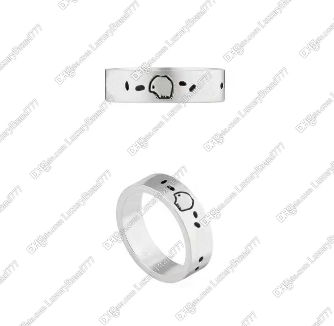 

Ring for Man Women Unisex Rings Fashion Ghost Designer Jewelry Sliver Color Size 511 Birthday Party Party Gifts7330226