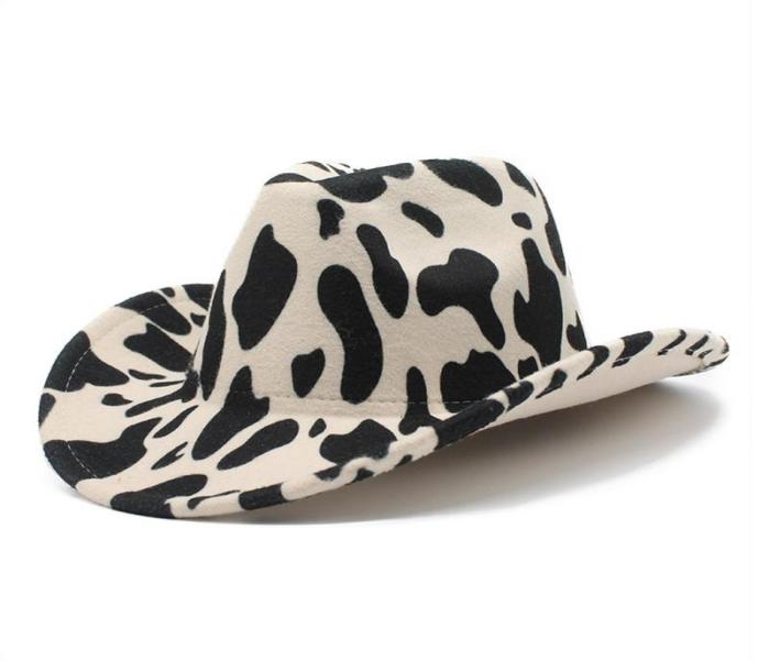 

Berets Cowboy Hats Cow Print Jazz Cap Felt Curved Brim Cowgirl Western Casual Style 5658cm Fashion Cool Boy Female And Male NZ0037799704, Army green