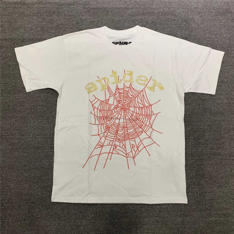 

Designer SP5DER 555555 Young Short sleeved T-shirt network with fluffy pattern hip-hop T-shirt fashionable high-quality 1 1 THDP5555 2023 Factory sales