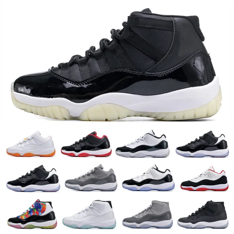 

Concord NEW 45 Bred Mens Basketball Shoes Men Women Mid Low XI 11s 11 space jam Navy Metallic Sliver Cool Grey Gym Red Gamma Blue Snakeskin Sports sneakers 36-46, #12