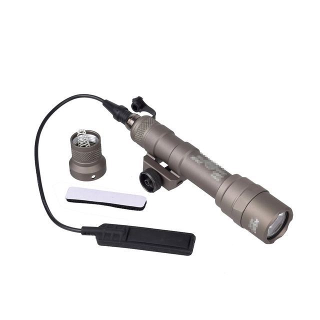 

Tactical Surefir M600 M600B LED Rifle Scout White Flashlight HK416 AR15 M4 Torch Hunting For 20mm Pictinny Rail -Tan, Customize