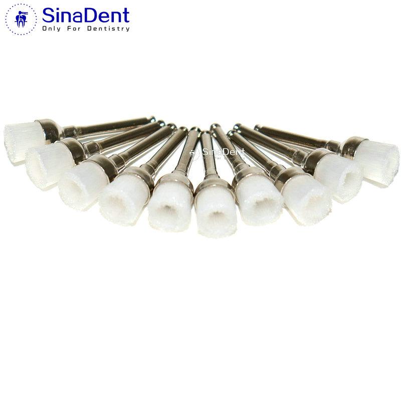 

Hygiene 100pcs Dental Nylon Polishing Brushes Bowl Shape Dental Prophy Brush Prophylaxis Brush for Contraangle Ra Shank Transparen