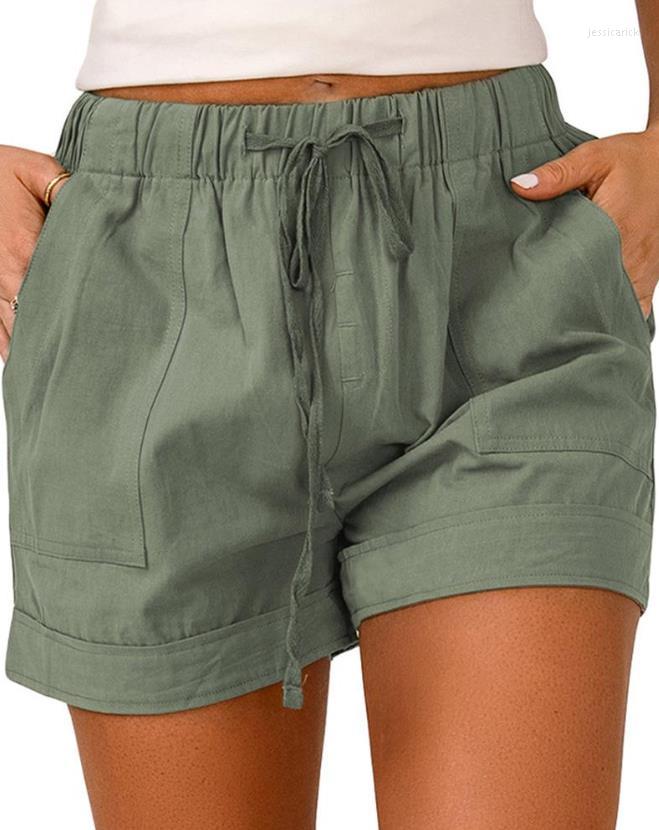 

Women' Shorts 2023 Selling Women' Wear Fashion Pocket Design Drawstring Waist