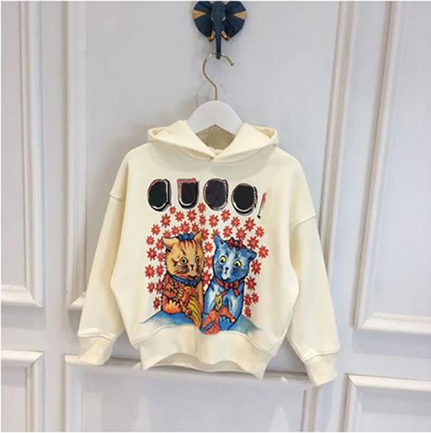 

Kids Hoodies Sweater Girls Boy Fashion Pullover Designer Letter Print Sweatshirts Winter Hooded Sweaters Baby Child Casual Tops luxury designer brand, #1