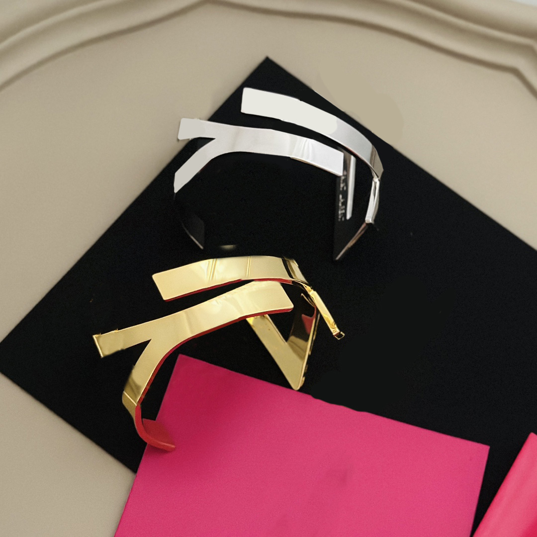 

Women Mens Fashion Y Bracelet Designer Bangle 18K Gold Letter Bracelet Luxury Jewelry Love Bracelets Lady Party Wedding Gift With Box