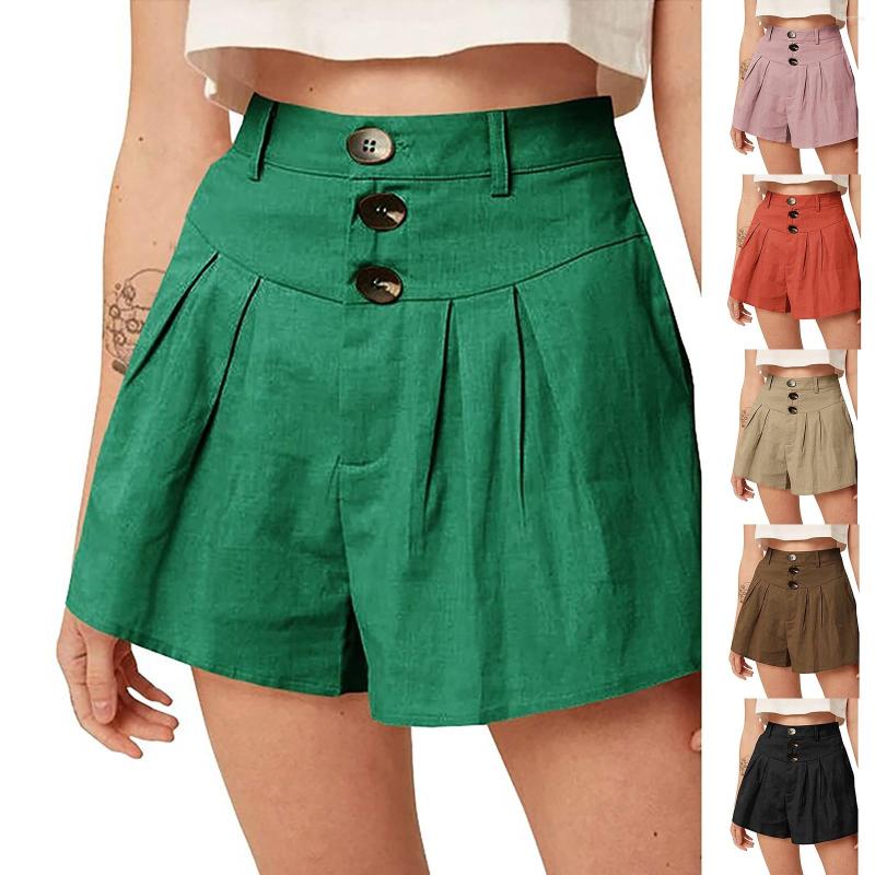 

Women's Shorts Personality Design Summer Look Thin Loose Wide Leg Pants, Red