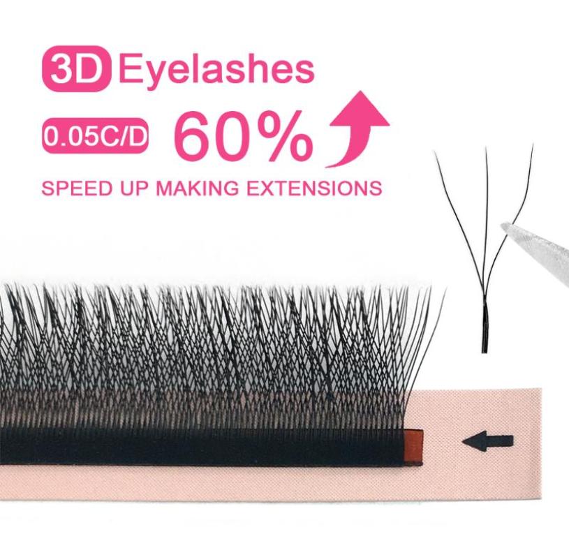 

False Eyelashes Goddess W Shape Eyelash Extension 3D Premade Volume Fan Lashes Style YY Faux Mink Natural7067154
