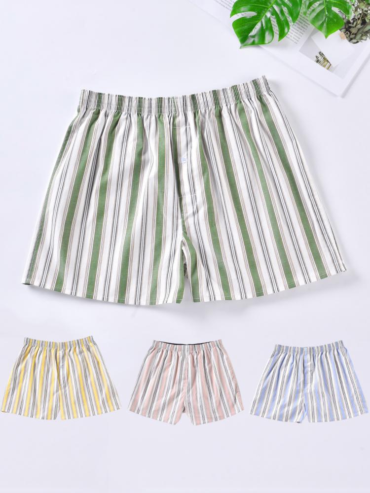 

Underpants 2/3/4Pcs Mens Boxers Shorts Cotton Underwear Men Panties Homme Boxershorts Striped Loose Comfortable Homewear, Tw24-tw21