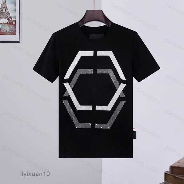 

Phillip Plain Men Designer Pp Skull Diamond Shirt Short Sleeve Dollar Brown Bear Brand Tee O-neck High Quality Skulls Tshirt Tees Tops 14 10 ES7K