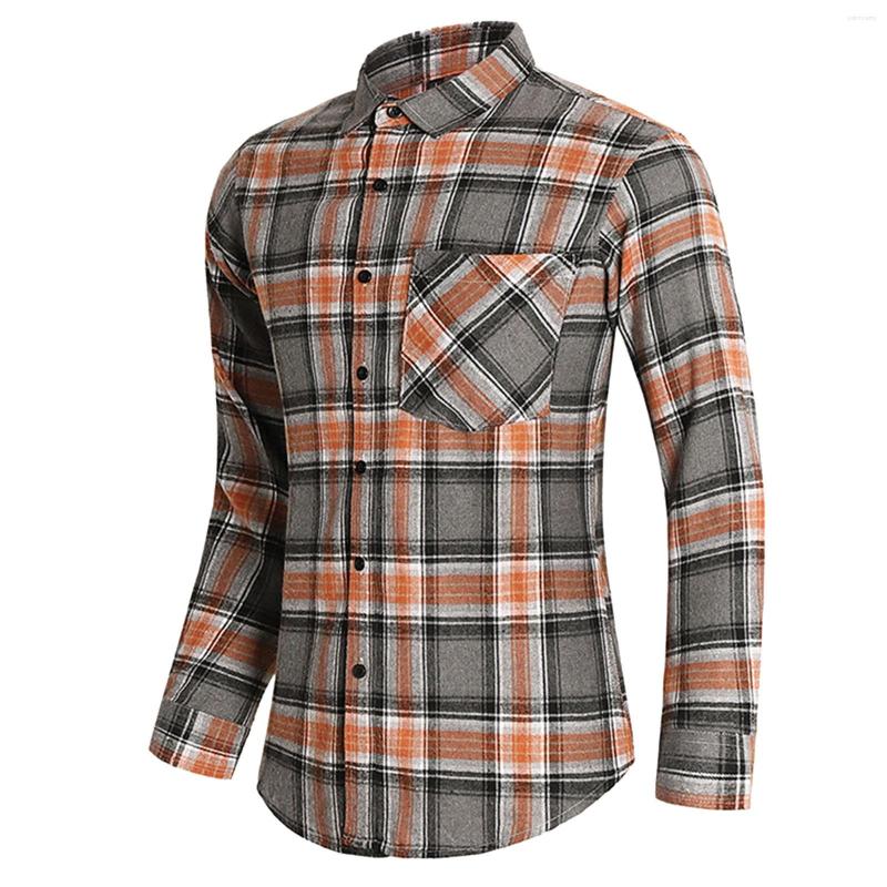 

Men's Casual Shirts Shirt Mens Fashion Striped Polyester Cotton Buckle Lapel Long Sleeve Top Blouse Mock