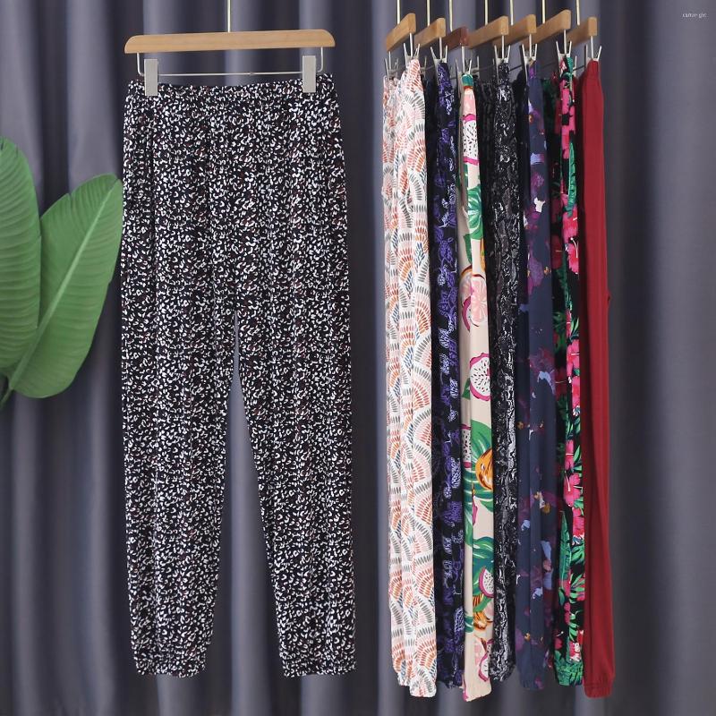 

Women's Sleepwear Print Pajamas Home Pants Women's Korean Style Loose Sweat Trousers Femme 2023 Spring Summer Bottoms Pyjamas, Print 2