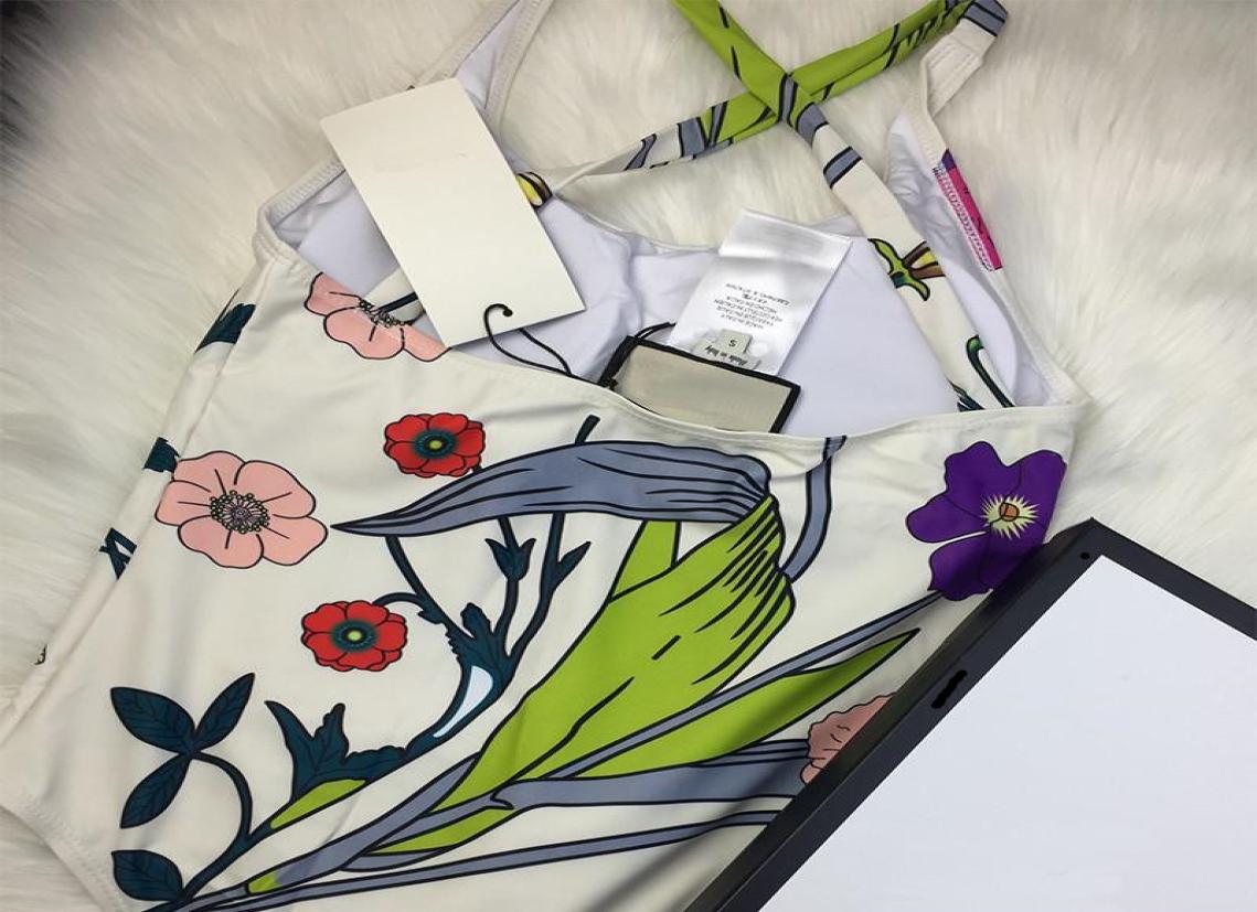 

Swimwear Soft Swimsuits One Piece Beach Suit Flower Wear Printing Big Letter Printed Bikini2964876